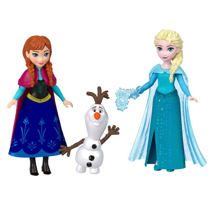 Mattel Conjunto Personajes Frozen JJP89 Disney Princess Anna Elsa Olaf Kristoff Muñecos Juguete Niños