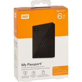 Western Digital My Passport WDBR9S0060BBK-WESN 6 TB Negro