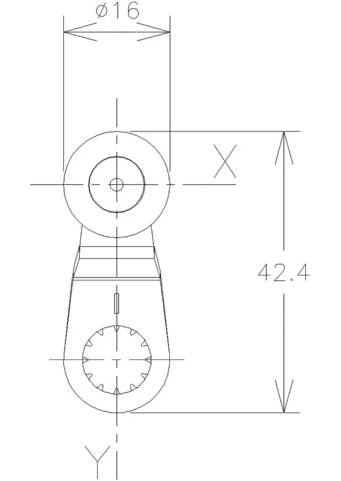 TELEMECANIQUE SENSORS Cabezal de accionamiento palanca R34,4mm