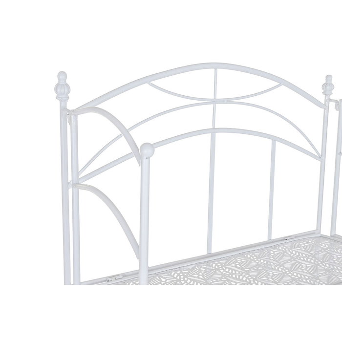 DKD Home Decor Estantería de Hierro con Diseño de Hojas Blanco DKD Home Decor Estantería de Hierro con Diseño de Hojas Blanco