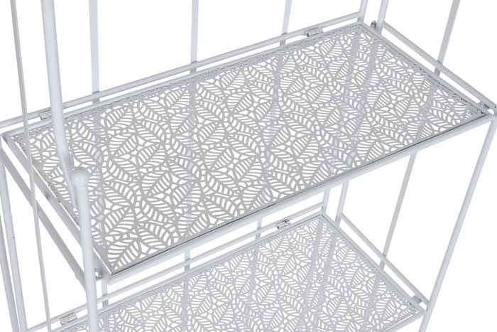 DKD Home Decor Estantería Terraza y Jardín Blanco Hierro 58 x 28 x 160 cm