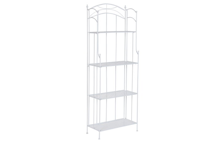 DKD Home Decor Estantería Terraza y Jardín Blanco Hierro 58 x 28 x 160 cm