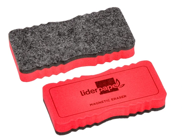 Liderpapel Borrador Magnético Pizarra Blanca Colores Surtidos 130x60 mm