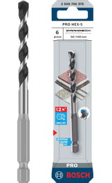 Bosch Broca Pro Hormigon Hex-5 10 mm x 200 mm