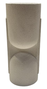 DKD Home Decor Macetero Magnesia Rugoso Blanco Roto 38x38x91 cm