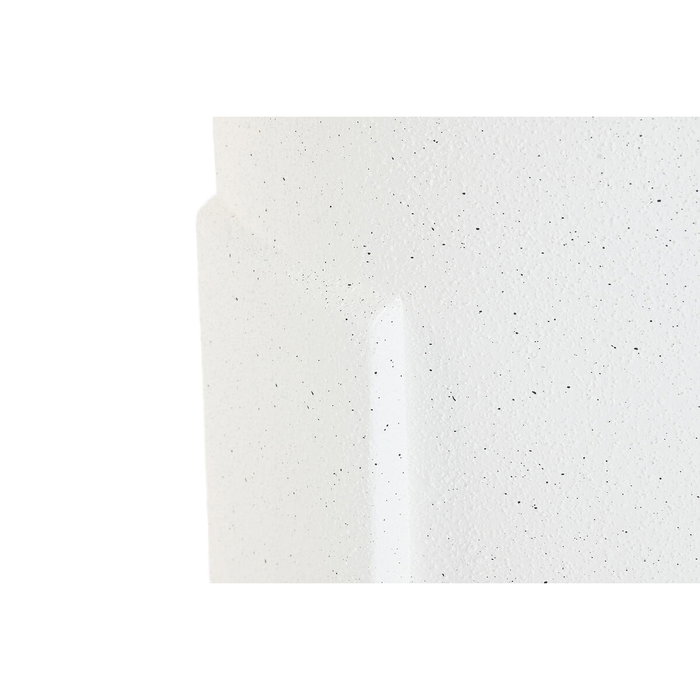 DKD Home Decor Macetero Magnesia Rugoso Blanco Roto 38x38x91 cm