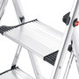 Hailo K100 TopLine Escalera de tijera de 2 peldaños