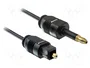 DeLOCK Cable de audio óptico Toslink a Mini-TOSLINK 1 m