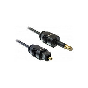 DeLOCK Cable de audio óptico Toslink a Mini-TOSLINK 1 m