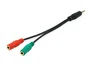 Equip 147943 Cable Divisor/Splitter Audio Y 1x Jack 3.5mm Macho a 2x 3.5mm Hembra, 1.5 m, Negro