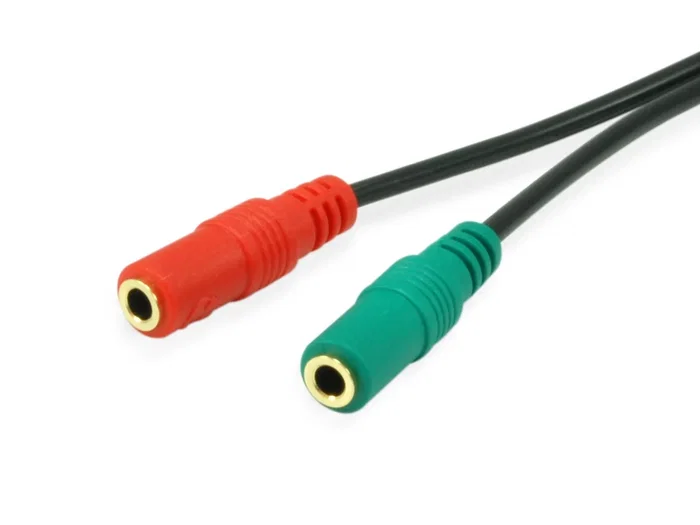 Equip Cable divisor de audio 147943, 1,5 m, 2 x 3,5 mm Hembra a 3,5 mm Macho, Negro