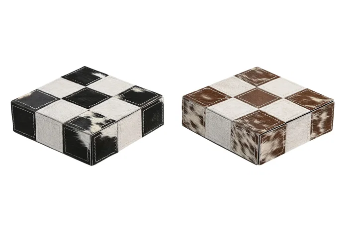 DKD Home Decor Set de Juego Tic Tac Toe Joyero de 2 Piezas DKD Home Decor Set de Juego Tic Tac Toe Joyero de 2 Piezas