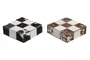 DKD Home Decor Set de Juego Tic Tac Toe Joyero de 2 Piezas