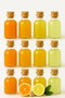 Hermia Tu-12L Juego de 12 Botellas de Vidrio 50 ml Transparentes