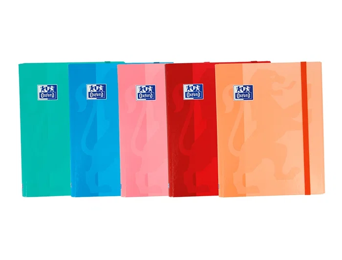 Oxford Carpeta de Gomas DIN A4+ con Solapas, Tapa Extradura, Colores Tendencia Surtidos