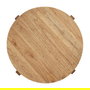 Mesa Auxiliar Natural Madera Mindi Salón 40 X 40 X 45 cm