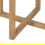 Mesa Auxiliar Natural Madera Mindi Salón 40 X 40 X 45 cm