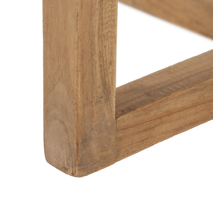 Mesa Auxiliar Natural Madera Mindi Salón 40 X 40 X 45 cm