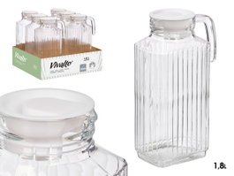 Vivalto Jarra Nevera Transparente 1,8 L 16 x 24,8 x 9 cm (Set de 12)
