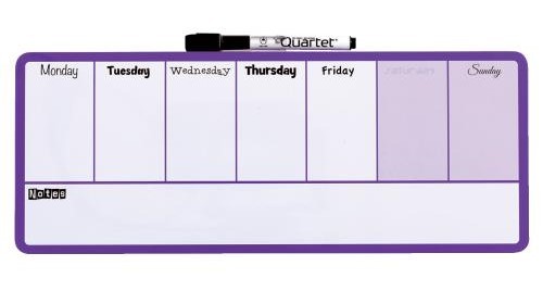 Nobo Planificador Semanal Magnético Violeta 140x360 mm