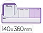 Nobo Planificador Semanal Magnético Violeta 140x360 mm