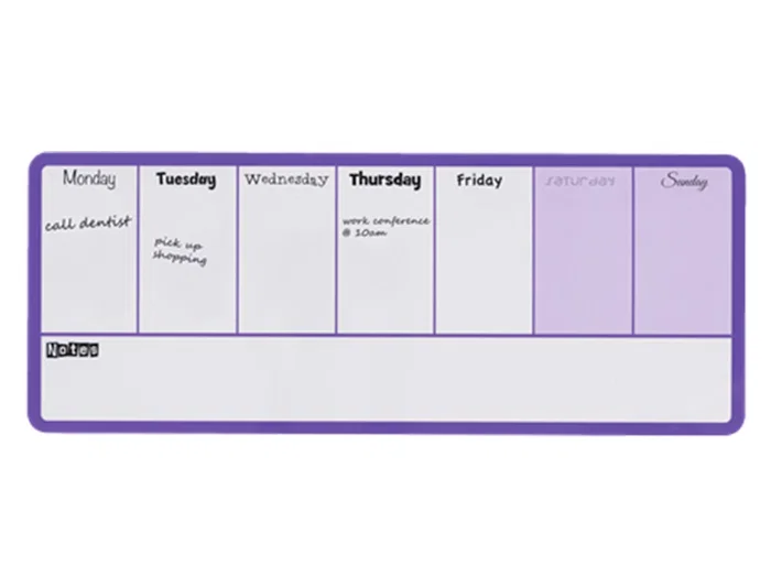 Nobo Planificador Semanal Magnético Violeta 140x360 mm