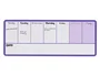 Nobo Planificador Semanal Magnético Violeta 140x360 mm