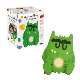 Diset Muñeco Cuentacuentos El Monstruo de Colores con Sonido y Luz, 10 Actividades Originales 15,5x11,5x18,5 cm