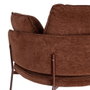 Ixia Sillón Marrón Oscuro Tejido-Metal