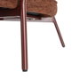 Ixia Sillón Marrón Oscuro Tejido-Metal