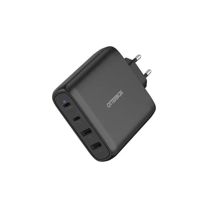Otterbox 100W Cargador GaN Rápido 4 Puertos (2x USB-C + 2x USB-A) wcharg std 100wgan