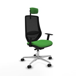 PIQUERAS Y CRESPO Silla de oficina Mardos Verde/Negro