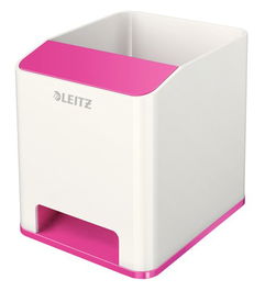 Cubilete Leitz Wow Dual Fucsia Metalizado/Blanco
