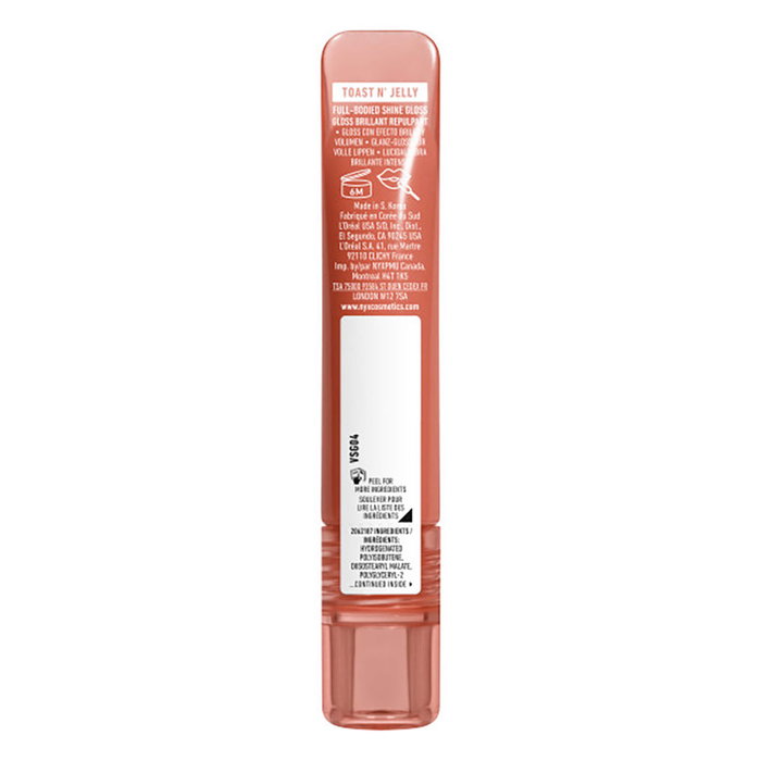 NYX Professional Makeup Jelly Job Brillo de Labios #Toast N Jelly 1 ud
