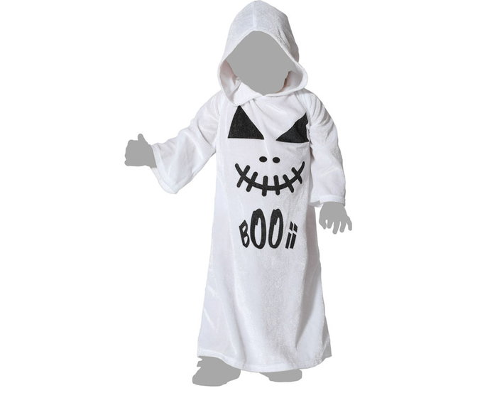 Disfraz de Fantasma Blanco con Capucha para Bebé Unisex 24 Meses Disfraz de Fantasma Blanco con Capucha para Bebé Unisex 24 Meses