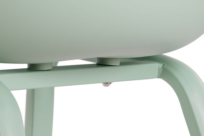 DKD Home Decor Silla PP Metal Verde Menta