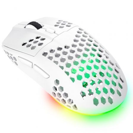 Trust Gaming Ratón Gaming Inalámbrico GXT 929 Helox Blanco Batería Recargable Hasta 4800 DPI