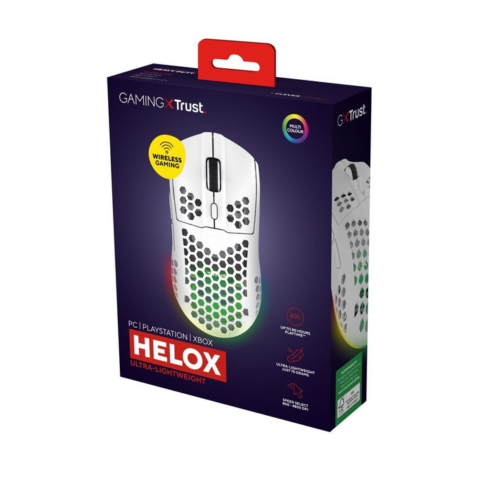 Trust GXT 929 Helox Ratón Gaming Inalámbrico Blanco Trust GXT 929 Helox Ratón Gaming Inalámbrico Blanco