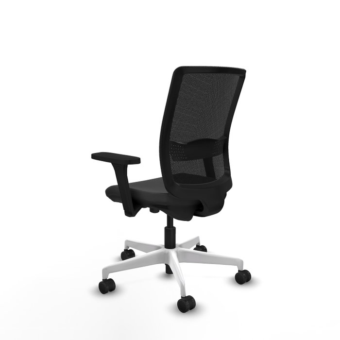 PIQUERAS Y CRESPO Silla de oficina Haches con mecanismo Sincro/Traslack Gris oscuro y Negro