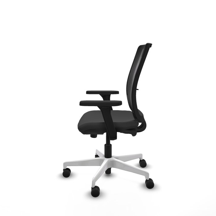 PIQUERAS Y CRESPO Silla de oficina Haches con mecanismo Sincro/Traslack Gris oscuro y Negro