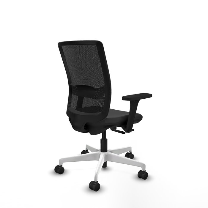 PIQUERAS Y CRESPO Silla de oficina Haches con mecanismo Sincro/Traslack Gris oscuro y Negro