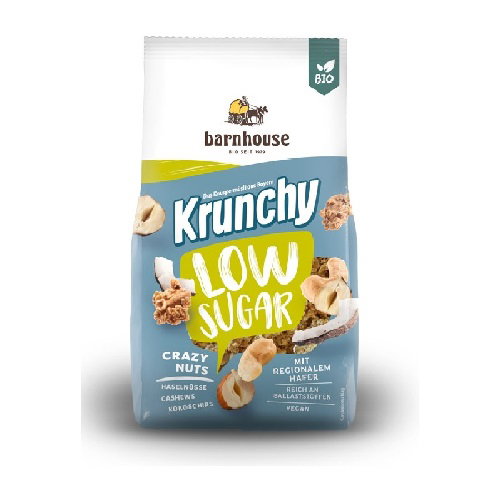 BARNHOUSE Muesli Krunchy Low Sugar frutos secos 375 gr BIO