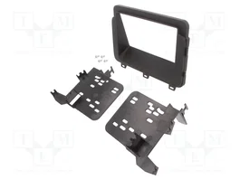 METRA Bastidor de montaje de radio para Kia Optima 2014-2015, 2 DIN, negro mate