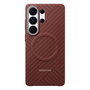 Samsung Funda Carbon Magnet Case para Galaxy S26 Ultra 17.5 cm (6.9") - Diseño Fibra de Carbono Rojo, Resistente a Rayones y Compatible con Carga Inalámbrica