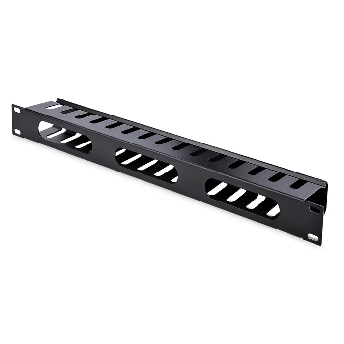 StarTech Panel de gestión de cables horizontal 1U con cubierta StarTech Panel de gestión de cables horizontal 1U con cubierta