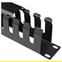 StarTech Panel de Gestión de Cables 1U / Canaleta para Rack Server - STARTECH.COM 1 HE 19 Zoll, Negro, Acero, Incluye Tornillos