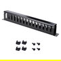 StarTech Panel de Gestión de Cables 1U / Canaleta para Rack Server - STARTECH.COM 1 HE 19 Zoll, Negro, Acero, Incluye Tornillos