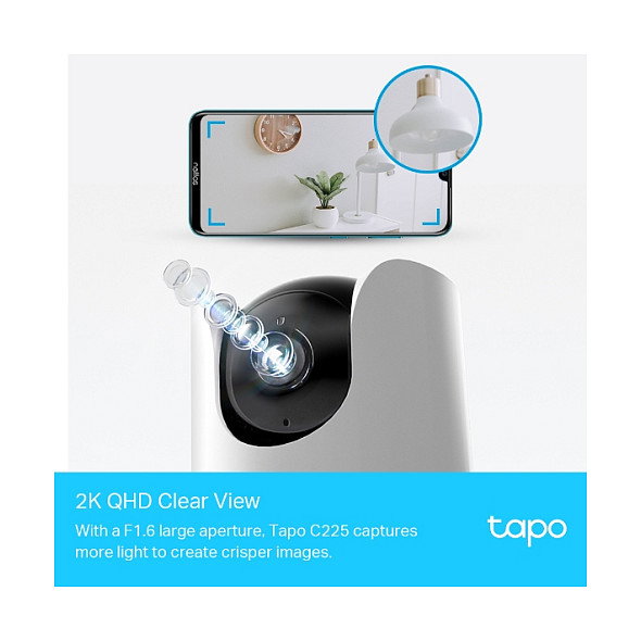 TP-Link Tapo C225 Cámara de Seguridad Wi-Fi 2K QHD