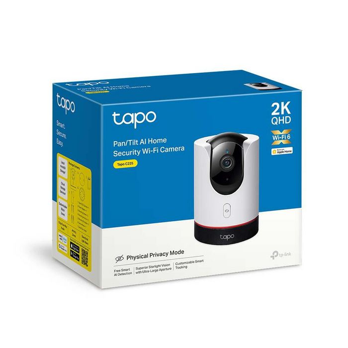 TP-LINK Cámara de vigilancia C225 Tapo, WiFi, interior, blanca