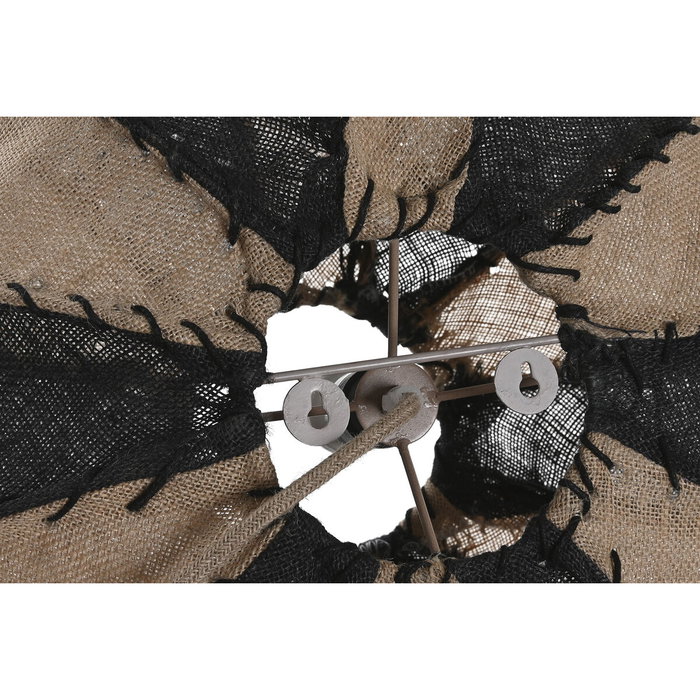 DKD Home Decor Lámpara Aplique de Pared Yute y Hierro Natural 50x50x25 cm